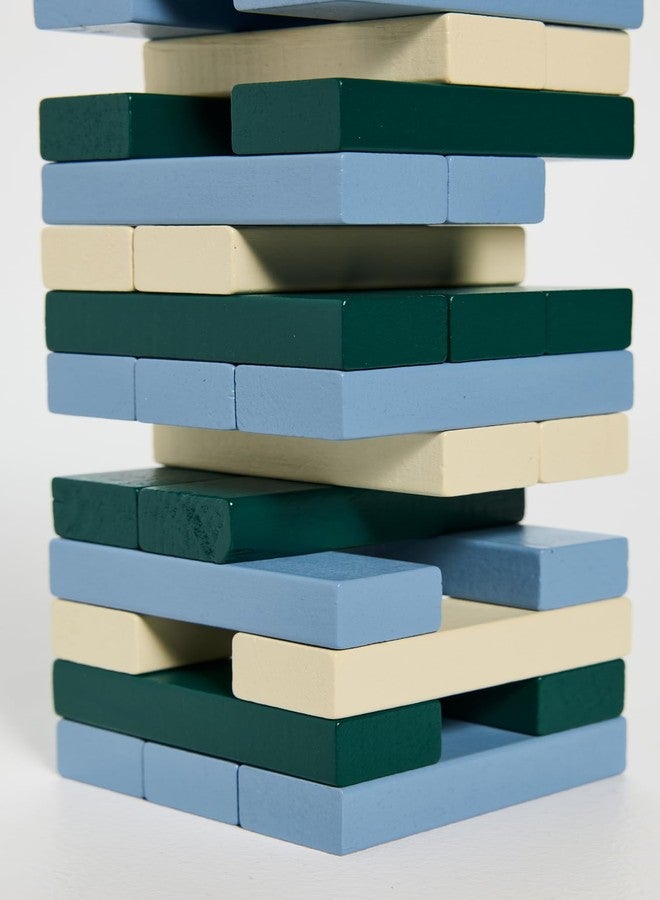 Printworks Women's Tumbling Tower Game, Green/Blue, One Size - Image 3